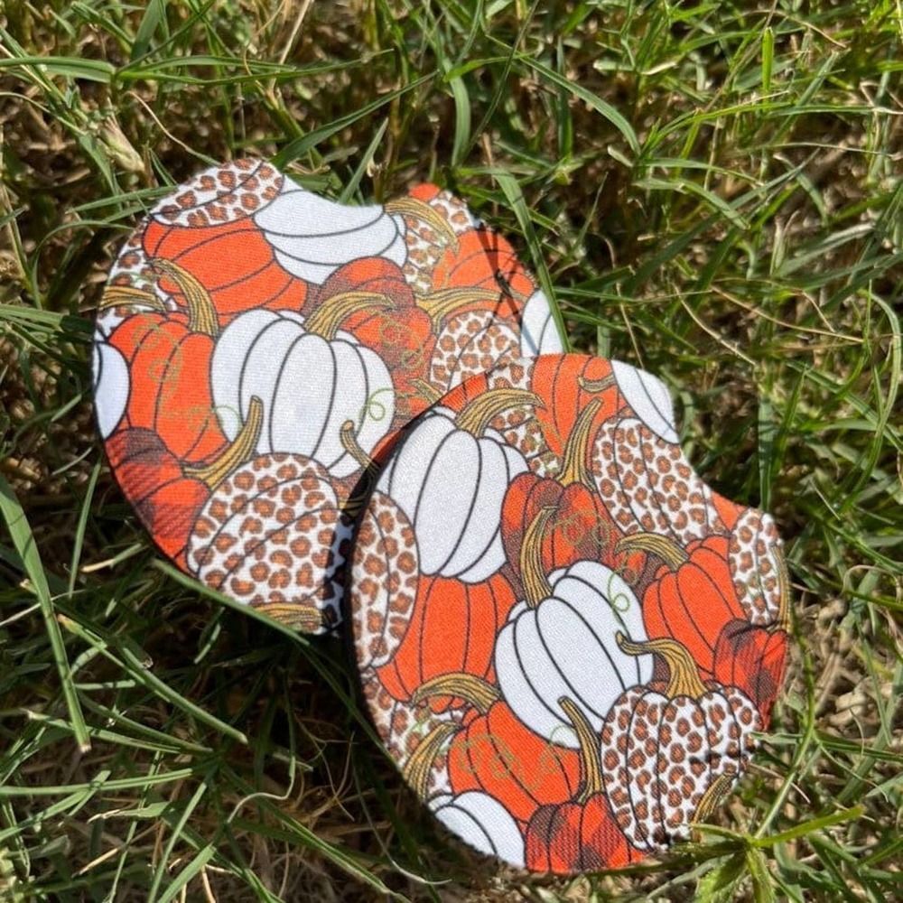 Fall Pumpkins Neoprene Car Coaster 2 Pack | Fall Coasters | Pumkin Coaster